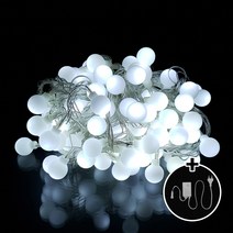 탄탄 LED 100구 AC220V 연결 크리스마스 앵두전구 (1개) + 점멸잭 (1개) 세트, 투명선/백색