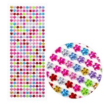 큐빅 비즈 스티커 꽃, 5개