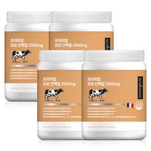 뉴트리커먼 프리미엄 초유 단백질 2000mg 면역글로불린 BCAA 아미노산, 280g, 4통