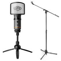 인프라소닉 UFO Mini 컴퓨터 노트북연결 녹음용 USB 마이크 MS-330T 스탠드, 본품