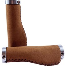 자전거 손잡이교체 핸들그립 로드 MTB 산악 용 그립 산 고정 기어 접이식 스쿠터 핸들 바 커버 레트로 스웨이드 섬유 가죽 미끄럼 방지 팜 지원 쿠션, pp500 브라운