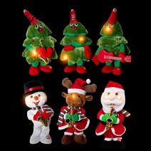 [라이코] 댄싱트리 크리스마스 춤추는 산타 인형 캐롤나오는 장난감 틱톡 인싸템, 트리(기본)