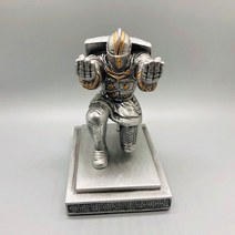 나이트 펜 홀더 임원 방패 군인 입상 연필 스탠드 사무실 액세서리 책상 정리 몬스터, [03] 은