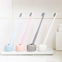 라온텐 세라믹 칫솔 꽂이 2개입, 1개, gray