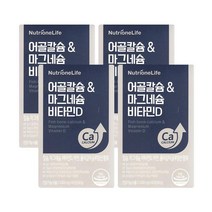 뉴트리원 어골칼슘 마그네슘 비타민D 1000mg x 60정_4박스 -SDL-, 선택옵션, 4박스