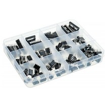 GHSHOP 120Pcs 집적 회로 칩 UA741CN LM393 PC817 LM386 LM324N DIP14 소켓, 검은 색, 플라스틱