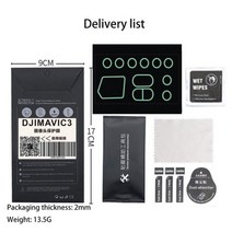 DJI Mavic 3 클래식 드론 렌즈 보호 필름 로얄 센서 멤브레인 충돌 방지 방폭 스크래핑, Black