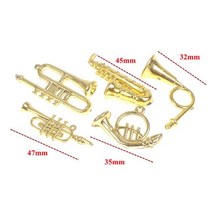미니 플라스틱 골드 크리스마스 트리 악기. 장식, 01 24PCS