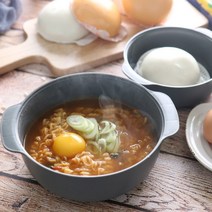 친환경 국산 전자렌지용기 2P 간식 라면끓이기 만두 감자 계란찜기 혼족요리, 그레이