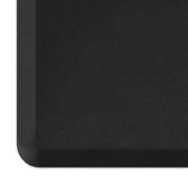 GelPro 피로 방지 디자이너 컴포트 주방 바닥 매트 50.8 x 81.3cm(20 32인치) 가죽 그레인 트러플 얼룩 표면 1.9cm(3/4인치) 두께의 Ergo-Foam, Leather Grain Jet