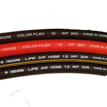 야성 칼라플렉스호스 12Gx100m 공장자동화설비 산업용, 검정, 12G(13.2mm)x100M