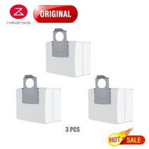 [호환]물걸레 청소기 부품 교체 패드 [호환]Roborock S7 MaxV Ultra 액세서리 먼지통 필터 메인 브러시 걸레 천 더스트 백 S7maxv 플러스 진공 예비, dustbag 3pcs, 09 dustbag 3pcs