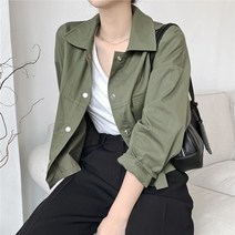 여성 여름자켓 바람막이 블루종