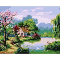모모픽스페인팅 DIY 명화 그리기 전원풍경, WP29   전원 풍경