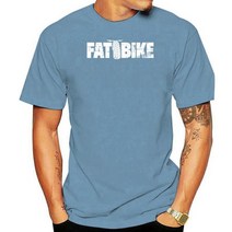 팻바이크 펫바이크 바위큰 자전거 뚱뚱한 타이어 자전거 팬을 위한 새로운 남자 Tshirt 포도 수확 T-셔츠, 06 Men Haze blue_05 L