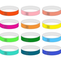 반디야 입장권 종이팔찌 기성품 100장, 100개, 흰색