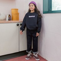 스타일노리터 엄마 아이 겨울사냥 맨투맨 티셔츠 네이비