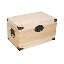 빈티지우드박스 수납함 정리함 우드 자물쇠 보관함 정리 나무 원목 소품, M번호 1 35 26 14 cm, 목재 색상