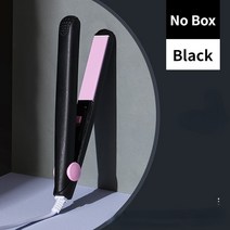 고데기 판고데기 미니고데기 휴대용고데기 볼륨고데기 봉고데기 매직기 3 In 1 플랫 아이언 스트레이트닝 핫 빗 미니 전문 헤어 스트레이트너 컬링 아이론 스타일링 도구, [01] EU, [10] Black no box