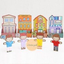 핸드폰거치대 걱정인형만들기 미술놀이 방과후학습 인형2세트, 농장