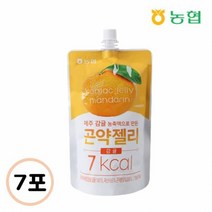 농협식품 달콤한 [농협]국산 감귤농축액으로 만든 곤약젤리 150gx7포 회사 탕비실 아이들 간식 카페 디저트 체중관리, 16set