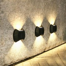 상가 주택 건물외벽 태양열 LED 조명 4P 테라스 갬성 실내 불빛 멋있는