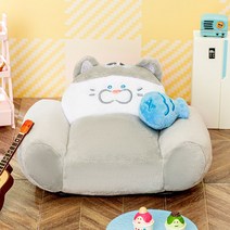 구부러진 고양이쇼파 퍼후리스 걸이개 솜인형 시바인형 키커버 해먹, C01-핑퐁 고양이쇼파 걸이개