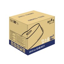 좋은아침 물에 잘녹는 점보롤 화장지 2겹 민자업소용 210M, 1박스, 16롤