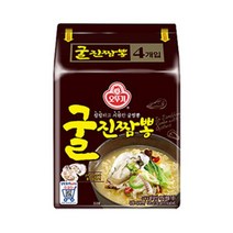 오뚜기 pc방 회사간식 사춘기간식 굴진짬뽕 간편식 야식 130G 4개입, 12개