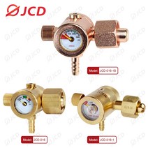JCD-G5/8 인치 0-25Mpa 아르곤 CO2 Mig 유량계 가스 조절기 용접 게이지 감압기, 02 JCD-016-1