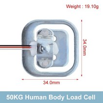 로드셀 디지털 아두이노 컨버터 인체 저울 무게 센서 HX711 AD 모듈 전자 압력 DIY 키트 4 개, [01] 1PCS HX711 Module