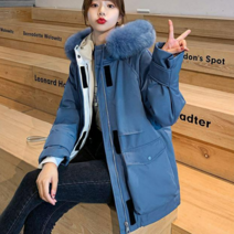 [디아리스] 후드 하프 웰론패딩 점퍼 1029BL