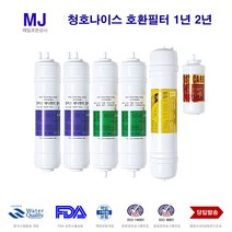 청호나이스 CHP-5110S 호환 대체 정수기필터 1년 2년, 1개, 선택A 1년세트6개