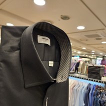 레노마 셔츠 ** 기능성 가볍고 시원한 노아이롱 레이온 스트레치 스판 배색 일반핏 반팔 셔츠 RMUSGP-203-BK-99