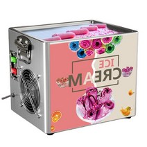 가정용 소프트 아이스크림 기계 철판 젤라또머신 데스크탑 튀김 롤 기계 가정용 휴대용 요구르트 제조 업체, 02 110V_01 CN
