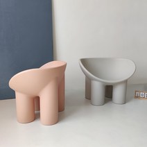 의자 코끼리 체어 거실 스툴 빈티지체어 모던 어린이 촬영 특이한 의자 독특한 미술관, 화이트