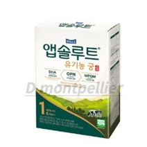 앱솔루트 유기농 궁 분유 1단계 0~6개월, 280g, 6개
