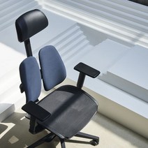 듀오백 골드에어로 D2500G-DAM Airo 좌판메쉬의자 좌판슬라이드 조절형팔걸이 일반베이스D2500G-DAM, 블랙_다이캐스팅 베이스