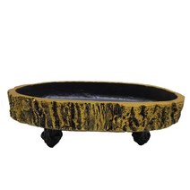 모든있슈 B23. 소나무타원 2호 (금색) 수반 분재용 숯 화분받침