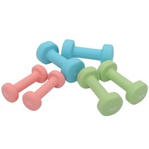 희우스포츠 헬스런 미용아령 네오플랜 1kg 2개 2kg 2개 3kg 2개, 베리핑크색상 아령 1kg(2개)