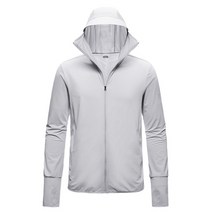 아트프레임 자외선차단 낚시 가디건 의류 모자 비치웨어, 라이트그레이