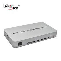 랜스타 HDMI 4x1 화면분할 KVM 멀티뷰어 HDM402KVM, 오너SJ 쿠팡 본상품선택