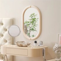 모던미드센츄리 콘솔 세트 화장대 디자인 디졸브 인테리어, 크림화이트 40cm*60cm 초백안경 방폭 (무료설치), 부정하다