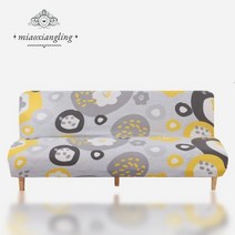 [스트레치 소파 침대 커버봄 여름 밀크 실크 패브릭 S L XL 거실 무방비 접이식