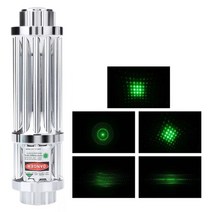high power green laser pointer silver 532nm 10000m laser pointer pen lazer focus 조정 가능한 레코딩 일치 laser, 배터리 없음