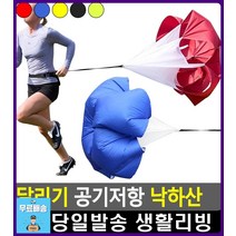 하체 근력 향상 트레이닝용 달리기 낙하산 유산소운동기구 생활소품 생활잡화 스포츠용품 근력운동 헬스, 1개, 형광그린