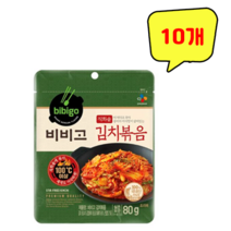 비비고 김치볶음, 80g, 10개