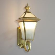 외부 조명 벽등 조명 외부 야외 방수 벽등 엔틱 LED 인테리어, 01.신주 1등(A)_하얀빛(10w)