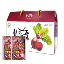 엄마애손 국내산 레드비트100% 즙 진액 순수 원액 주스 추출액 농축액 액상차 30포X2박스 액기스 파우치 베타인 비타민C 식이섬유 안토시아닌 엽산 철분 칼륨 마그네슘 칼슘 항산화식품 효능 먹는법 온가족 건강식품 건강즙 슈퍼푸드 명절 선물, 60p, 100ml