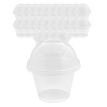 봄91 9oz 디저트컵 + 돔형 막힘 뚜껑 세트, 50개입, 2개